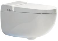 Умный подвесной унитаз KLUDI CLEANTRONIC 16WCW0143 безободковый, смыв торнадо, с крышкой, белый глянцевый