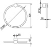 Полотенцедержатель KLUDI VELA R 58978N1 брашированная бронза PVD
