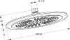 Верхний душ KLUDI FRESHLINE 6751105-00 хром