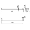 Полотенцедержатель KLUDI VELA R 5897953 белый матовый