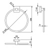 Полотенцедержатель KLUDI VELA S 2597805 хром