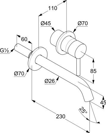 Смеситель для раковины KLUDI BOZZ 382453976 черный матовый