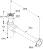 Сифон для раковины KLUDI 10020N1-00 брашированная бронза PVD