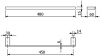 Полотенцедержатель KLUDI VELA C 31980N5 брашированный никель PVD