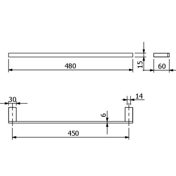 Полотенцедержатель KLUDI VELA C 31980N0 брашированное золото PVD