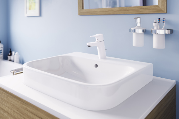 Смеситель для раковины KLUDI PURE&EASY 372909165 белый / хром