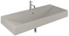 Раковина подвесная KLUDI RESA 59WW121O2 прямоугольная 121x50 серо-бежевый матовый