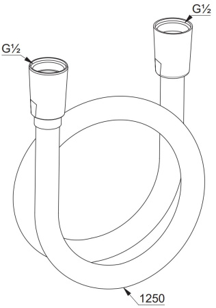 Душевой шланг Kludi Suparaflex 61071N2-00 125 см, оружейная сталь PVD