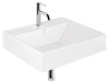 Раковина подвесная KLUDI RESA 59WW6143 прямоугольная 61x50 белый