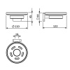 Мыльница KLUDI VELA S 25985N0 брашированное золото PVD