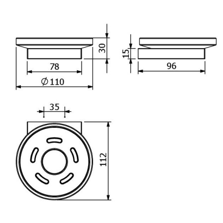 Мыльница KLUDI VELA C 3198539 черный матовый