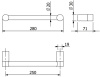 Поручень для ванны KLUDI VELA R 58981N1 брашированная бронза PVD