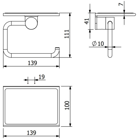 Держатель туалетной бумаги KLUDI VELA R 58971N1 брашированная бронза PVD