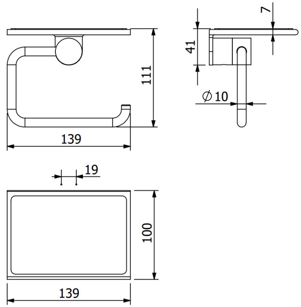 Держатель туалетной бумаги KLUDI VELA R 58971N1 брашированная бронза PVD