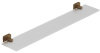 Полка стеклянная KLUDI VELA S 25973N1 брашированная бронза PVD